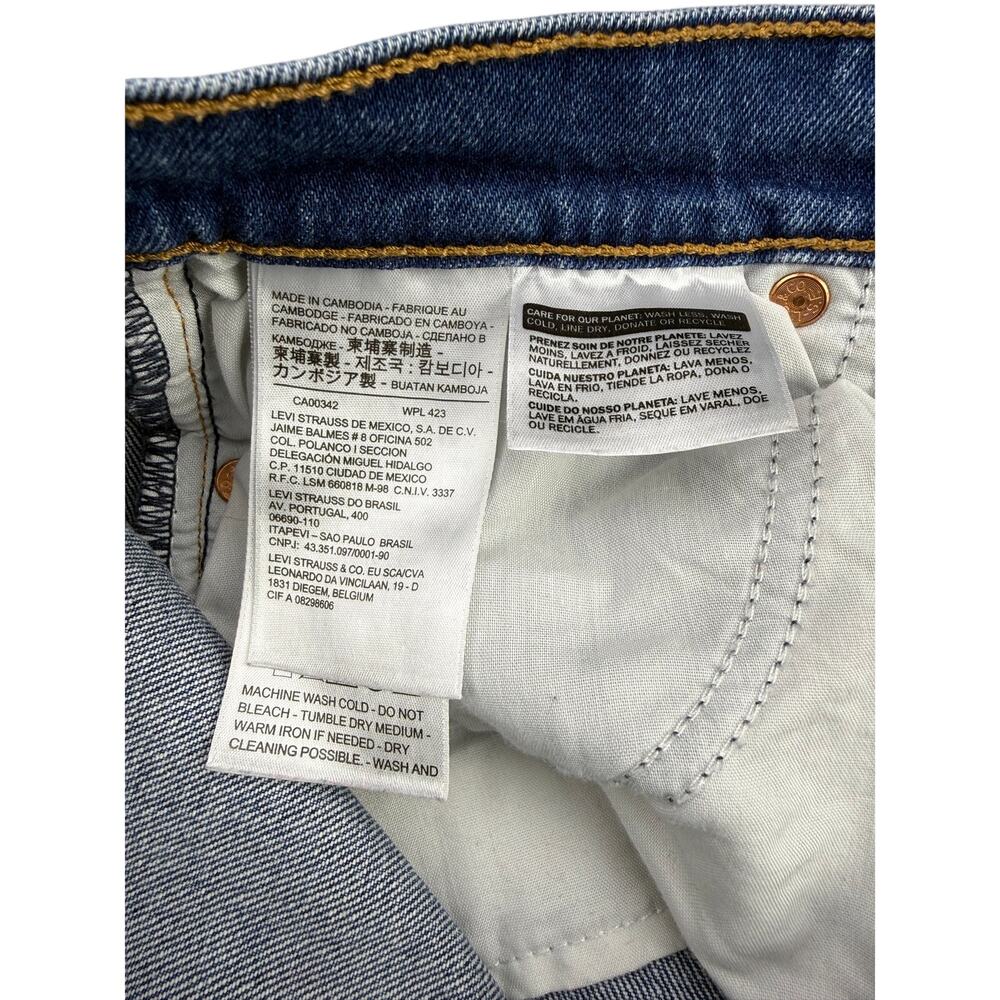LEVI'S Premium Wedgie Straight Jean Size 25 Love Triangle - Picture 8 of 9